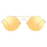 Linda Farrow - 427 C1 Oval Sunglasses - Yellow Gold - Linda Farrow Eyewear - Gigi Hagid - Elle Macpherson - Official