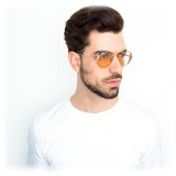 Linda Farrow - Occhiali da Sole Ovali 427 C13 - Oro Rosa - Linda Farrow Eyewear