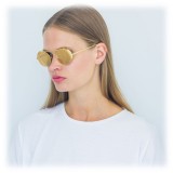 Linda Farrow - 427 C1 Oval Sunglasses - Yellow Gold - Linda Farrow Eyewear - Gigi Hagid - Elle Macpherson - Official