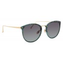 Linda Farrow - 251 C40 Oval Sunglasses - Jade - Linda Farrow Eyewear