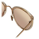 Linda Farrow - 251 C36 Oval Sunglasses - Ash - Linda Farrow Eyewear