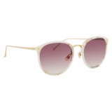 Linda Farrow - 251 C42 Oval Sunglasses - Quartz - Linda Farrow Eyewear