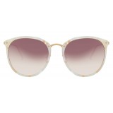 Linda Farrow - 251 C42 Oval Sunglasses - Quartz - Linda Farrow Eyewear