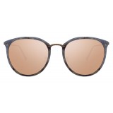 Linda Farrow - Occhiali da Sole Ovali 251 C52 - Marmo - Linda Farrow Eyewear