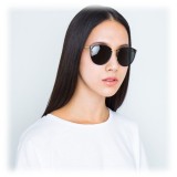 Linda Farrow - 251 C13 Oval Sunglasses - Black - Linda Farrow Eyewear