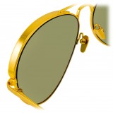 Linda Farrow - 594 C5 Aviator Sunglasses - Yellow Gold - Linda Farrow Eyewear