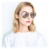 Linda Farrow - 594 C6 Aviator Sunglasses - White Gold - Linda Farrow Eyewear