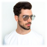 Linda Farrow - Occhiali da Sole Aviator 594 C6 - Oro Bianco - Linda Farrow Eyewear