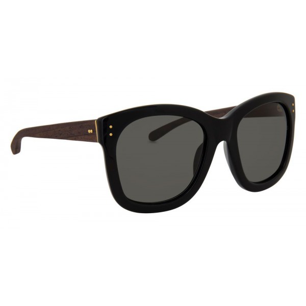 Linda Farrow - 513 C5 Oversized Sunglasses - Black - Linda Farrow Eyewear - Lena Perminova Official