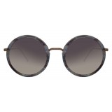 Linda Farrow - 239 C50 Round Sunglasses - Grey Marble - Linda Farrow Eyewear