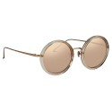 Linda Farrow - 239 C44 Round Sunglasses - Ash - Linda Farrow Eyewear