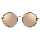 Linda Farrow - 239 C44 Round Sunglasses - Ash - Linda Farrow Eyewear