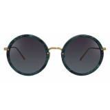 Linda Farrow - 239 C49 Round Sunglasses - Jade - Linda Farrow Eyewear