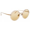 Linda Farrow - 239 C57 Round Sunglasses - Milky Peach - Linda Farrow Eyewear