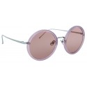 Linda Farrow - 239 C59 Round Sunglasses - Milky Purple - Linda Farrow Eyewear