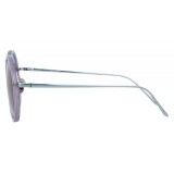 Linda Farrow - 239 C59 Round Sunglasses - Milky Purple - Linda Farrow Eyewear