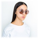 Linda Farrow - 239 C59 Round Sunglasses - Milky Purple - Linda Farrow Eyewear