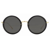 Linda Farrow - 239 C11 Round Sunglasses - Black - Linda Farrow Eyewear