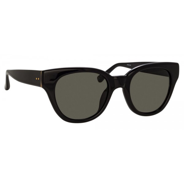 Linda Farrow - 653 C1 D-Frame Sunglasses - Black - Linda Farrow Eyewear