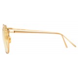 Linda Farrow - Occhiali da Sole Quadrati 479 C13 - Oro Giallo - Linda Farrow Eyewear