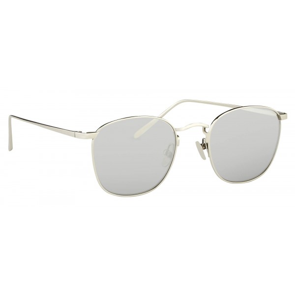 Linda Farrow - Occhiali da Sole Quadrati 479 C2 - Oro Bianco - Linda Farrow Eyewear