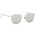 Linda Farrow - Occhiali da Sole Quadrati 479 C2 - Oro Bianco - Linda Farrow Eyewear