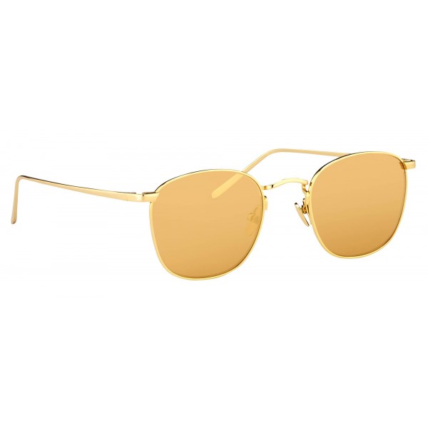 Linda Farrow - Occhiali da Sole Quadrati 479 C1 - Oro Giallo - Linda Farrow Eyewear