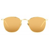 Linda Farrow - Occhiali da Sole Quadrati 479 C1 - Oro Giallo - Linda Farrow Eyewear