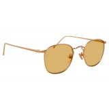 Linda Farrow - Occhiali da Sole Quadrati 479 C11 - Oro Rosa - Linda Farrow Eyewear