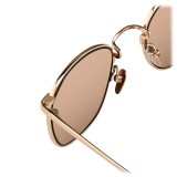 Linda Farrow - Occhiali da Sole Quadrati 479 C3 - Oro Rosa - Linda Farrow Eyewear