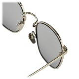 Linda Farrow - Occhiali da Sole Quadrati 479 C2 - Oro Bianco - Linda Farrow Eyewear