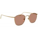 Linda Farrow - Occhiali da Sole Quadrati 479 C12 - Oro Chiaro - Linda Farrow Eyewear