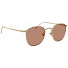 Linda Farrow - Occhiali da Sole Quadrati 479 C12 - Oro Chiaro - Linda Farrow Eyewear