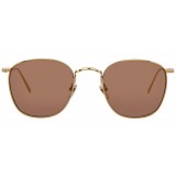 Linda Farrow - Occhiali da Sole Quadrati 479 C12 - Oro Chiaro - Linda Farrow Eyewear