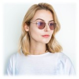 Linda Farrow - Occhiali da Sole Quadrati 479 C12 - Oro Chiaro - Linda Farrow Eyewear