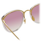 Linda Farrow - 251 C60 Oval Sunglasses - Clear - Linda Farrow Eyewear