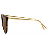 Linda Farrow - Occhiali da Sole Cat Eye 683 C3 - Tartaruga - Linda Farrow Eyewear