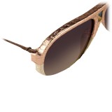 Linda Farrow - 149 C24 Aviator Sunglasses - Pink Snakeskin - Linda Farrow Eyewear