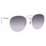 Linda Farrow - 747 C4 Oversized Sunglasses - White - Linda Farrow Eyewear