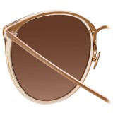 Linda Farrow - 747 C5 Oversized Sunglasses - Ash - Linda Farrow Eyewear