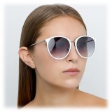 Linda Farrow - 747 C4 Oversized Sunglasses - White - Linda Farrow Eyewear