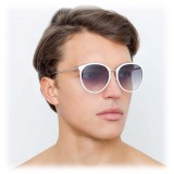 Linda Farrow - 747 C4 Oversized Sunglasses - White - Linda Farrow Eyewear