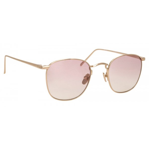 Linda Farrow - Occhiali da Sole Quadrati 479 C15 - Oro Chiaro - Linda Farrow Eyewear