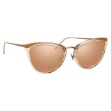 Linda Farrow - Occhiali da Sole Cat Eye 683 C5 - Cenere - Linda Farrow Eyewear