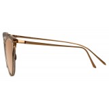 Linda Farrow - Occhiali da Sole Cat Eye 683 C5 - Cenere - Linda Farrow Eyewear