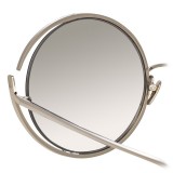 Linda Farrow - 680 C2 Round Sunglasses - White Gold - Linda Farrow Eyewear