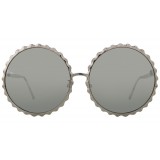 Linda Farrow - 662 C2 Round Sunglasses - White Gold - Linda Farrow Eyewear