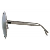 Linda Farrow - 662 C2 Round Sunglasses - White Gold - Linda Farrow Eyewear