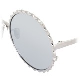 Linda Farrow - 662 C2 Round Sunglasses - White Gold - Linda Farrow Eyewear