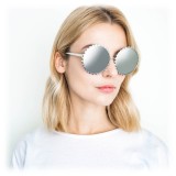 Linda Farrow - 662 C2 Round Sunglasses - White Gold - Linda Farrow Eyewear